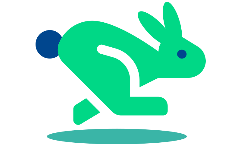 Bav Bunny Running Green 800x484px Icon Nerven und Psyche